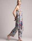 Multi Viscose Blend Floral Back Tie-Up Co-Ord Set