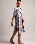 Multicolor Muslin Tropical Regular Shrug