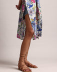 Multicolor Muslin Tropical Regular Shrug