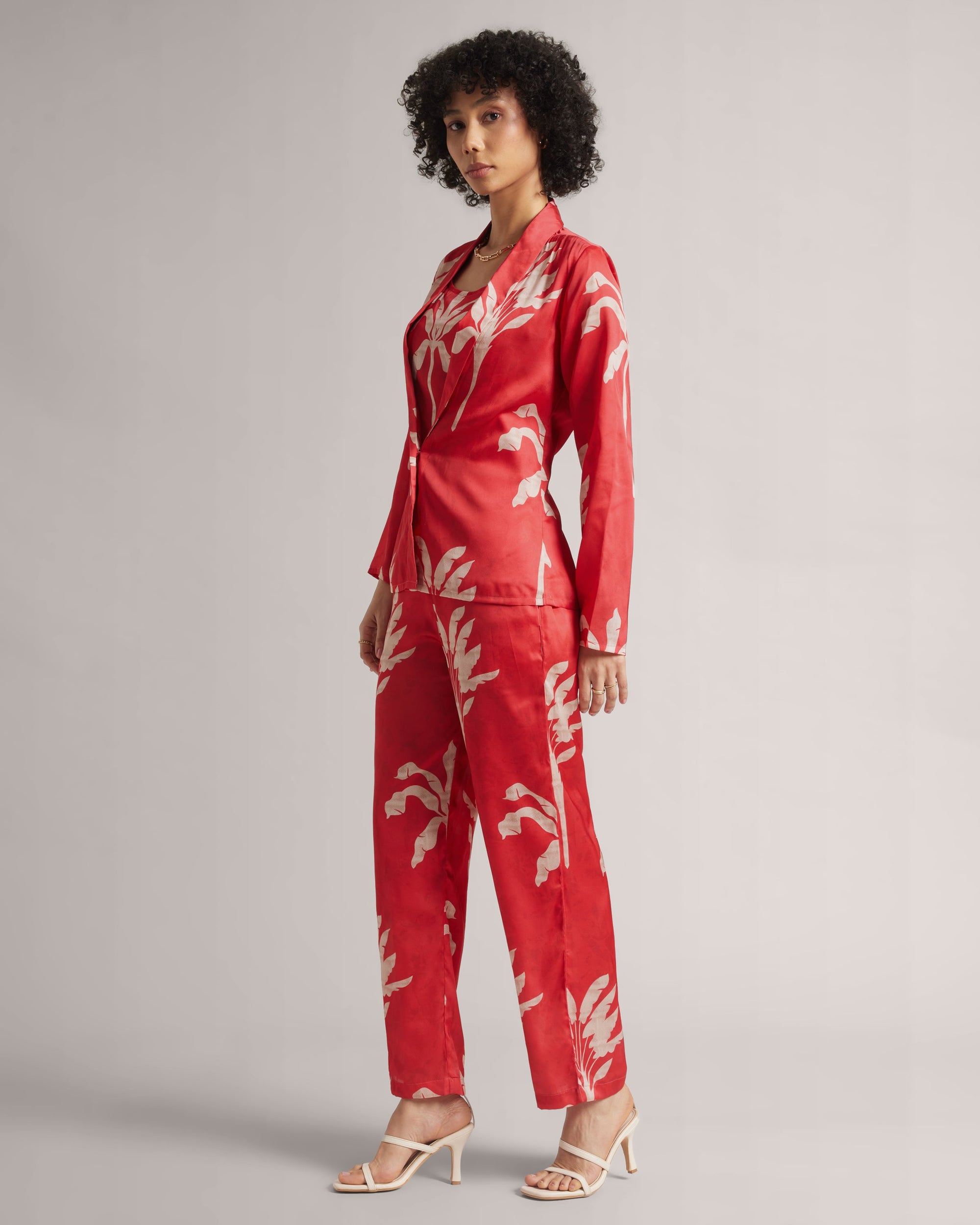 Rosso Corsa Red Jacket Co-Ord Set