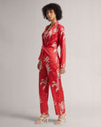 Rosso Corsa Red Jacket Co-Ord Set